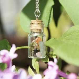 Colorful Gemstone Pendant Necklace
